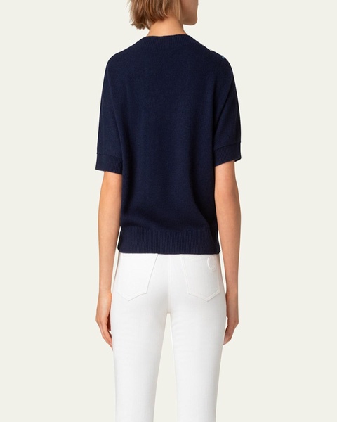 Sailboat Robe Application Wool Cashmere Sweater