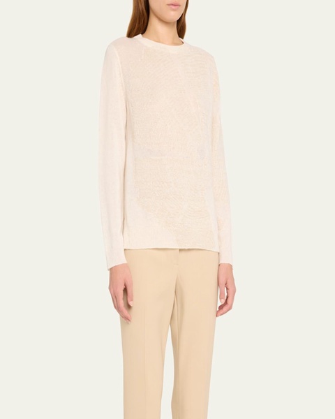 Cashmere Textured Intarsia Sweater