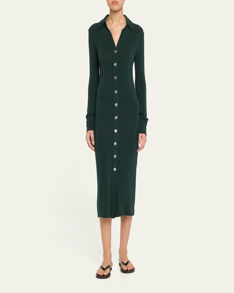 Cardigan Knit Midi Dress