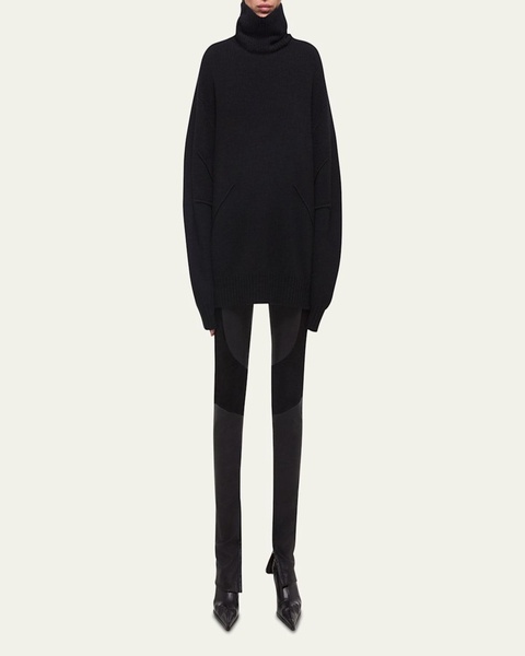 Apex Chunky Wool-Cashmere Turtleneck Sweater