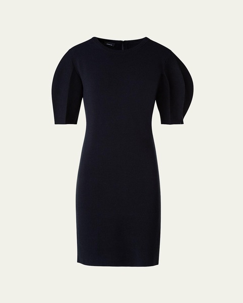 Volume Puff-Sleeve Short Dress