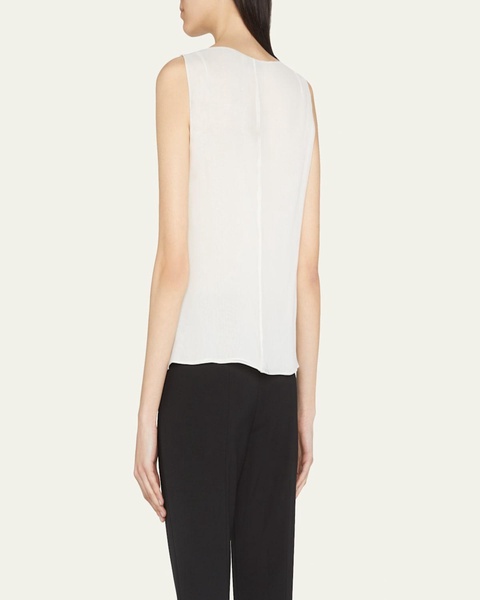 Sleeveless Silk Shell
