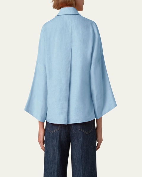Kimono Sleeve Poplin Blouse