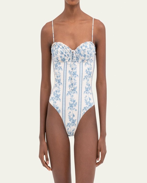 Ebano Bougainvillea One-Piece Swimsuit