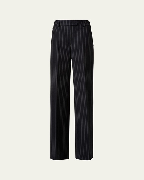 Fior High-Rise Pinstripe Wide-Leg Pants