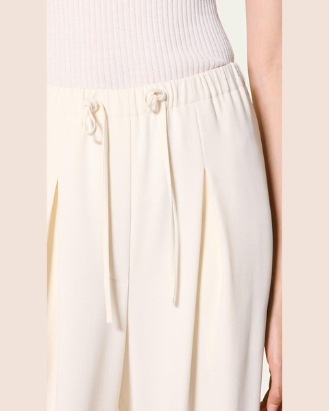 Pleated Casual Drawstring Pants