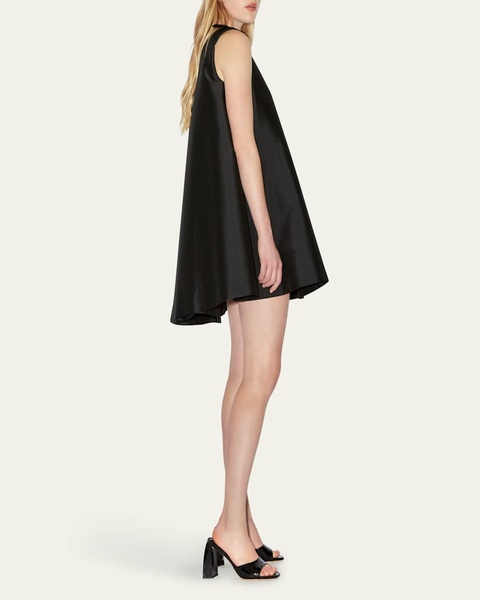 Boatneck Cape Mini Dress