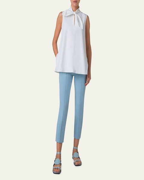 Tie Knot Heavy Cotton Poplin Blouse