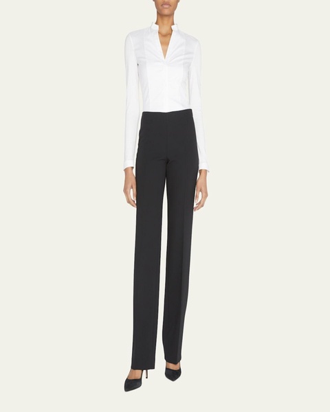 Carol Classic Flat-Front Pants