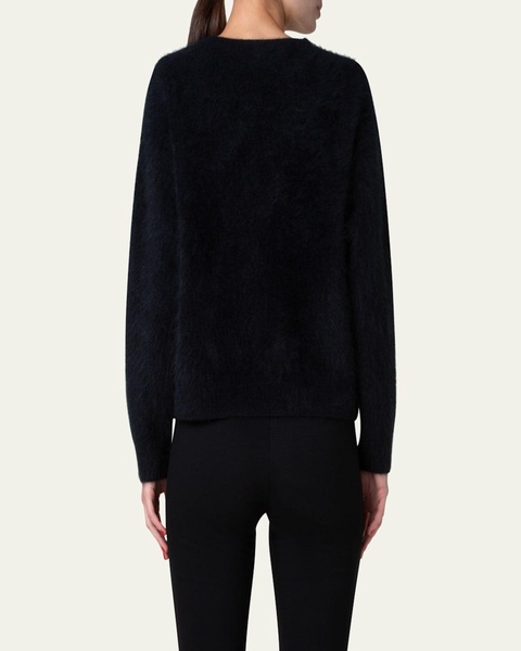 Brushed Cashmere Knit Sweater