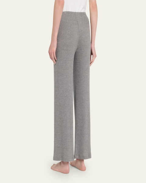 Soleil High-Rise Cropped Ribbed Pants