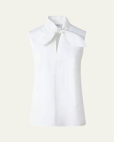 Tie Knot Heavy Cotton Poplin Blouse
