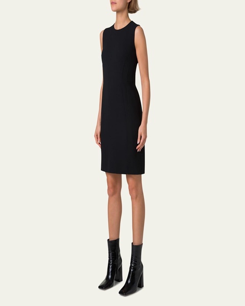 Wool Crepe Double-Face Dress