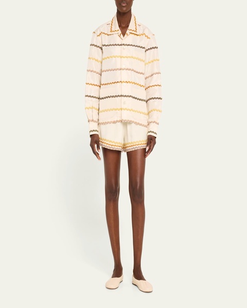Ric Rac Stripe Button Down Shirt
