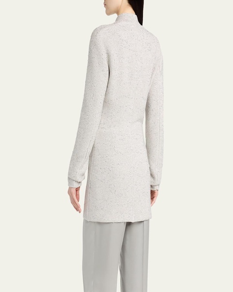 Metallic V-Neck Wool Jacket