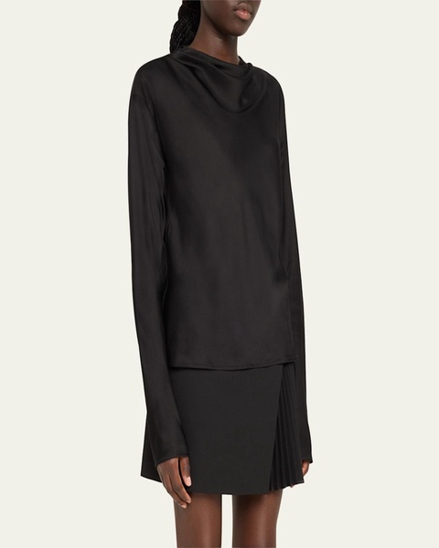 Georgia Cowl-Neck Cutout Top