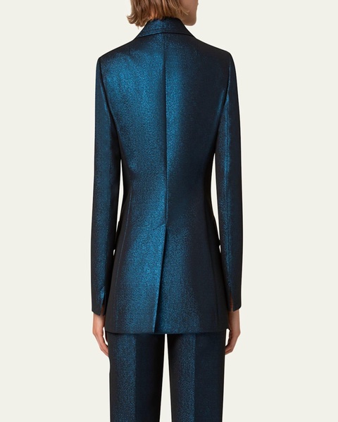 Metallic Night Sky Boyfriend Blazer