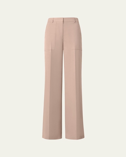 Melin Cotton Poplin Wide-Leg Pants