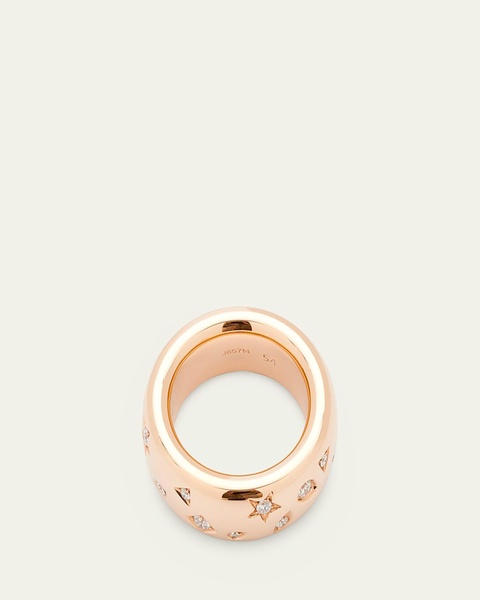 18K Rose Gold ICONICA Ring with Diamonds, 0.66tcw