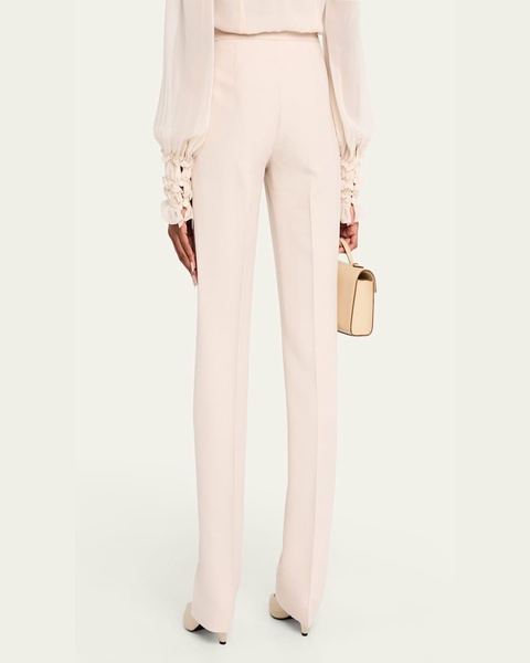 Barrow Straight-Leg Wool-Silk Pants