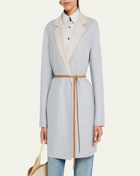 Belted Reversible Double-Faced Jacket
