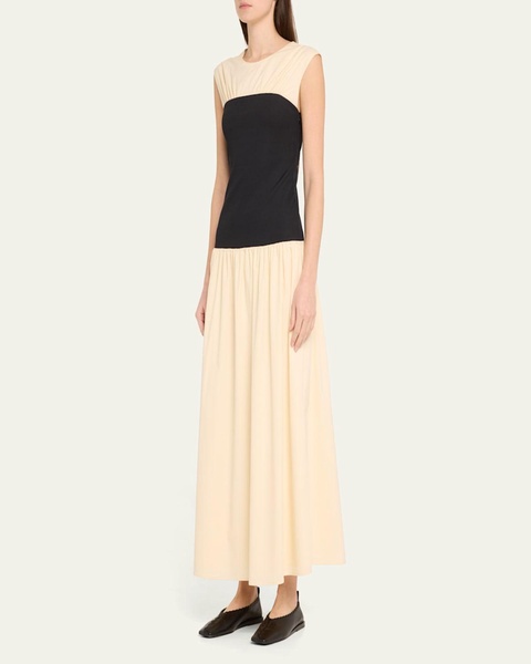Stefania Colorblock Maxi Dress