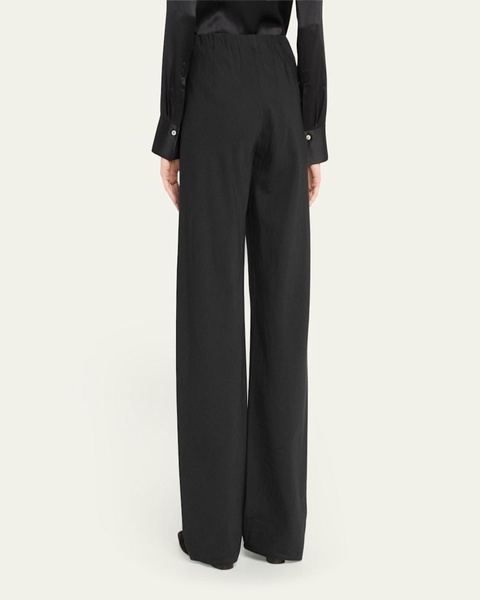 High-Waist Cotton Bias Pants