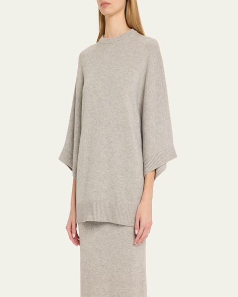 Oversized 3 Ply Cashmere Tunic Sweater