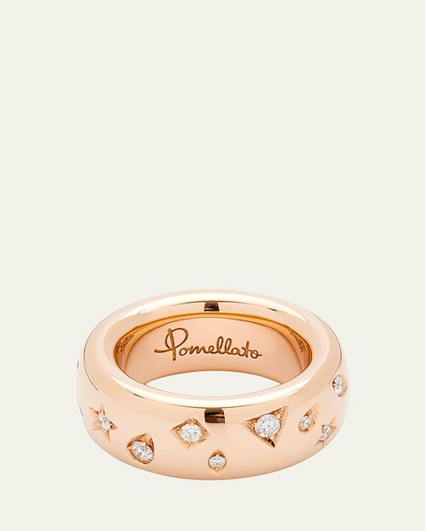 18K Rose Gold ICONICA Ring with Diamonds, 0.66tcw