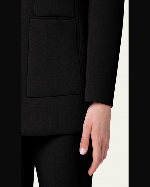 Milena Double-Face Wool Hook-&-Eye Jacket