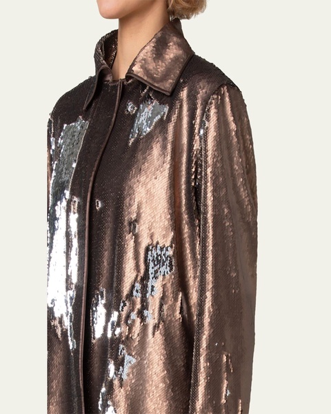 Laars Bicolor Sequined Oversized Jacket