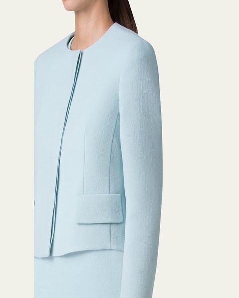 Adriana Short Wool Crepe Jacket