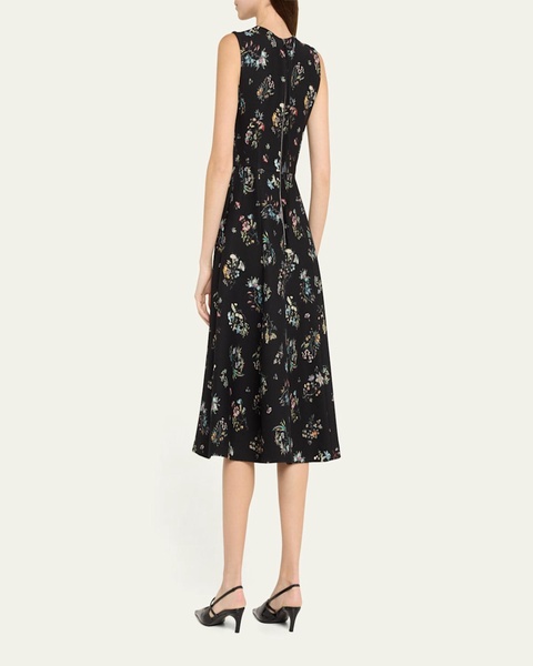 Eloise Floral-Print Sleeveless Midi Dress