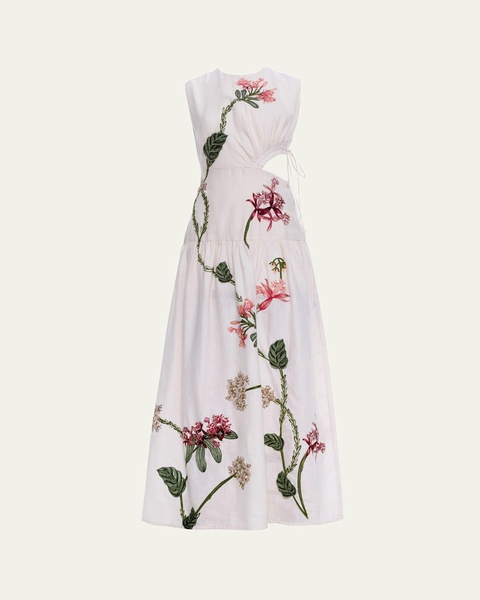 Otono Orquidea Cutout Midi Dress