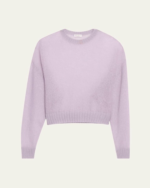 Mohair Shetland Gauze Knit Sweater
