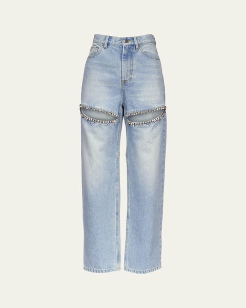 Crystal Slit Jeans