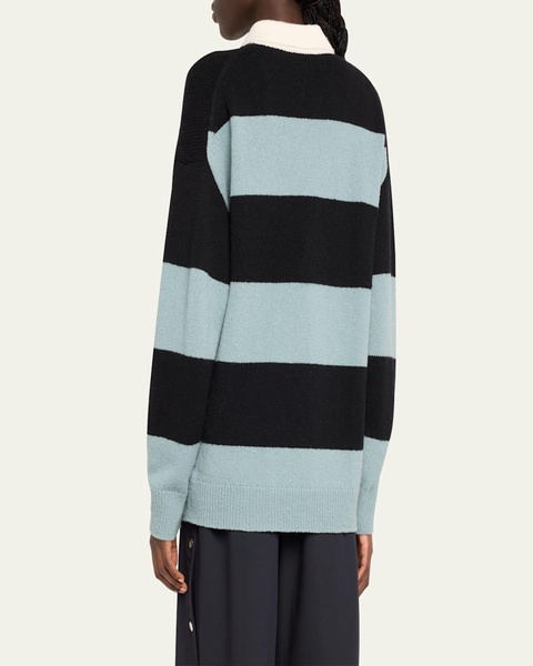 Mason Striped Wool-Cashmere Sweater