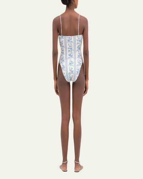 Ebano Bougainvillea One-Piece Swimsuit