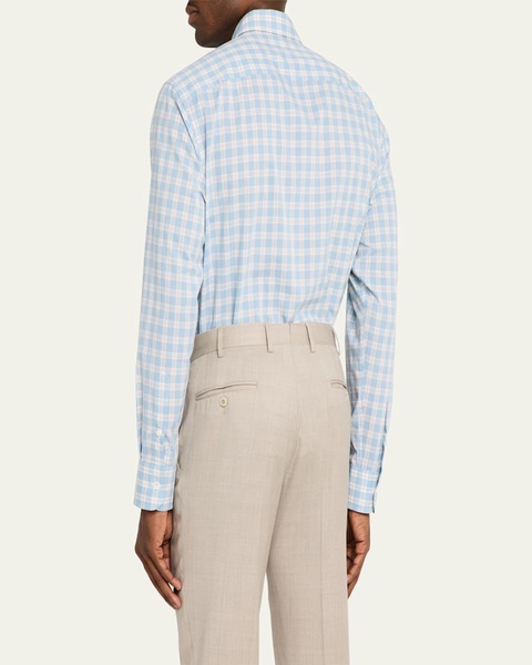 Men's Cotton Plaid Sport Shirt