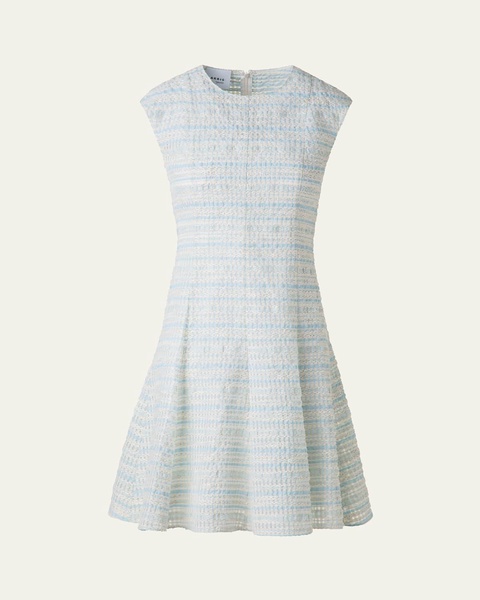Tweed Fit-Flare Mini Dress