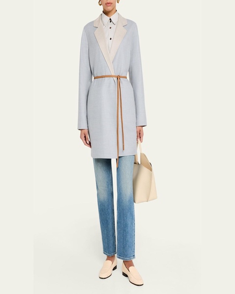 Belted Reversible Double-Faced Jacket