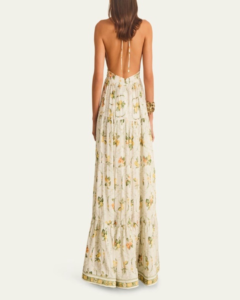 Jacinta Backless Halter Maxi Dress