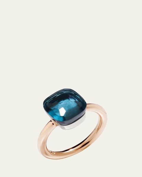 Nudo Classic 18K Rose Gold London Blue Topaz Ring