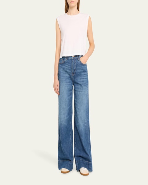 Sleeveless Cropped Babe Tee
