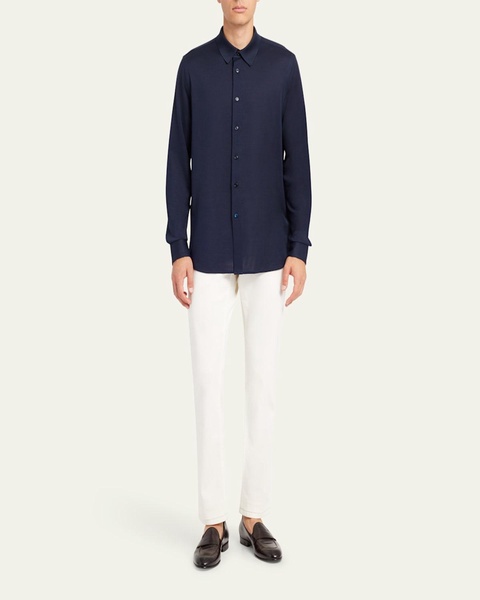 Men's Silk Pique Sport Shirt