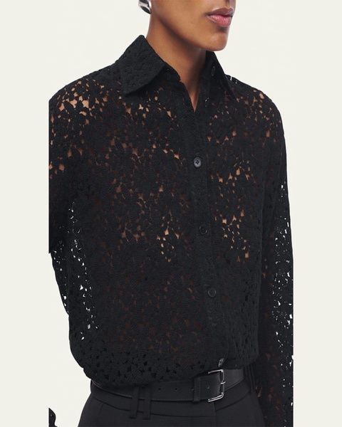 Botanical Guipure Mens Shirt