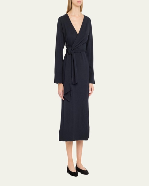 Skyla Cashmere-Blend Wrap Dress