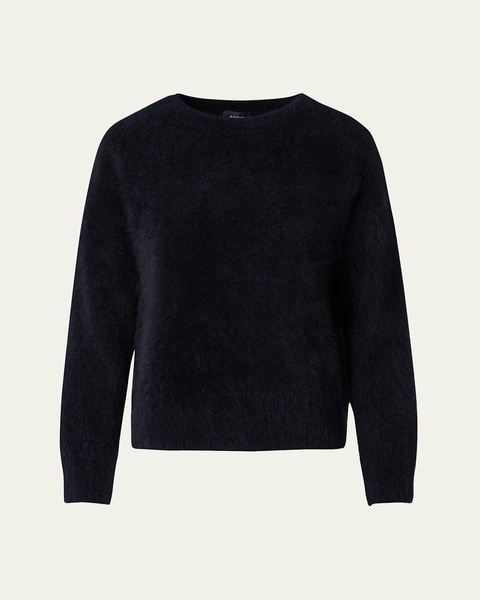 Brushed Cashmere Knit Sweater