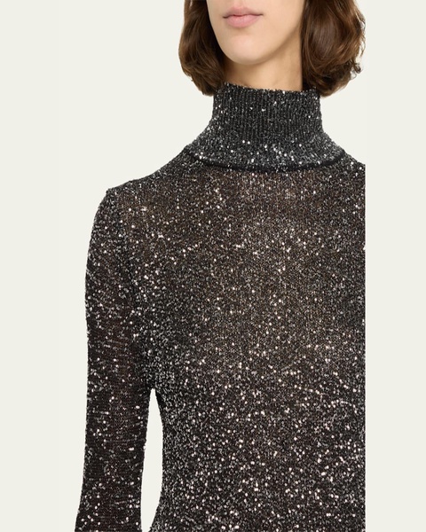 Kendall Sparkly Turtleneck Sweater