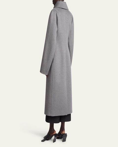 Double-Breasted Cashmere-Blend Coat